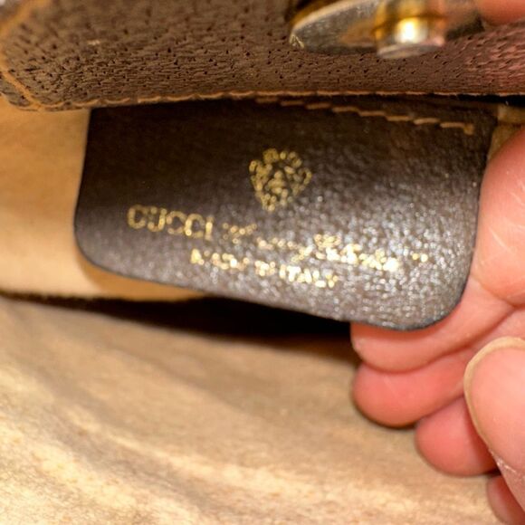 Gucci Secchiello Monogramma GG Vintage horsebit Ophidia Shoulder bag - Picture 9 of 12